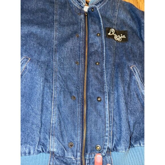 Prezzia Vintage Jean Denim Jacket Unisex Size Large - Picture 5 of 11